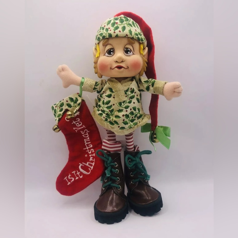 Vintage Possible Dreams PD Pixies Elf W/ Stocking-Is It Christmas Yet? Sideburns